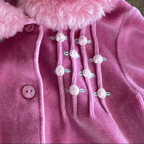 First Impressions Baby Girl’s Fur Coat - Pink 12M - Picture 3 of 9